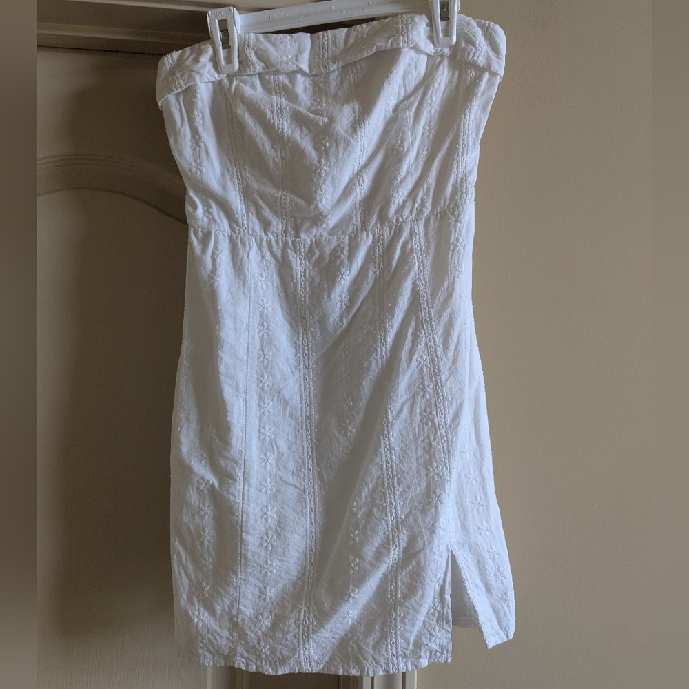 Aeropostale White Strapless Dress